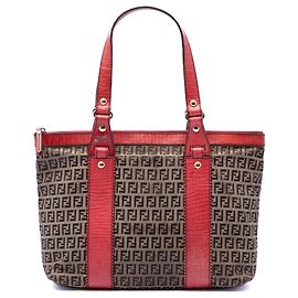 Fendi Beige Zucchino Canvas Tote