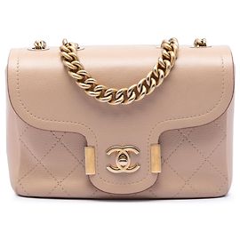 Chanel Beige Paris-Greece Calfskin Archi Chic Flap