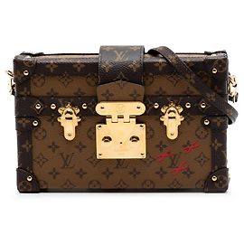 Louis Vuitton Marrone Monogram Reverse Petite Malle