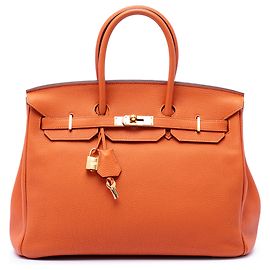 Hermès Orange Togo Birkin Retourne 35