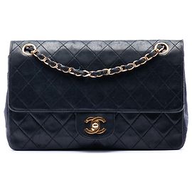 Chanel Black Medium Classic Lambskin Double Flap
