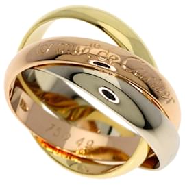 Cartier Trinity Ring aus Weißgold Gelbgold und Roségold