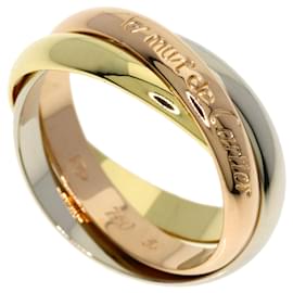 Anello Cartier Trinity in oro rosa bianco e giallo 18K