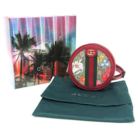 Gucci Ophidia Flora Mini-Rucksack aus beschichtetem GG-Canvas