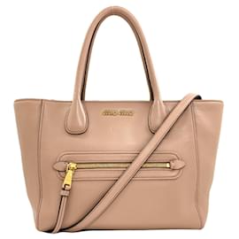 Bolso Tote 2-Way de cuero Miu Miu