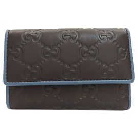 Cartera de dos pliegues Gucci GG Signature Shima