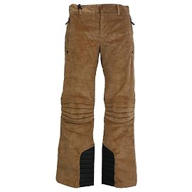 Pantaloni da sci stretch Moncler Genius 3 Grenoble in velluto a coste marrone