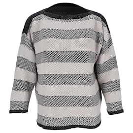 Max Mara Weekend Gestreifter Strickpullover aus Multicolore-Baumwolle