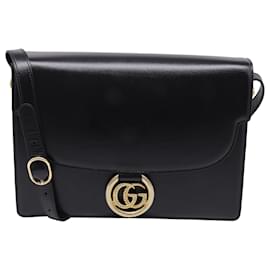 Borsa a tracolla Gucci Medium GG in pelle nera