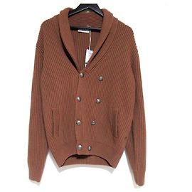 Autre Marque Cárdigan de punto cruzado FERRANTE Super120'S mezcla de lana merino y cachemira