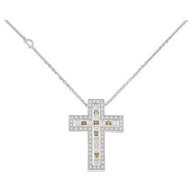 Autre Marque Collana Damiani Belle Epoque in oro bianco 750 e diamanti
