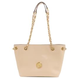 Versace Logo Handtasche aus rosa Kalbsleder