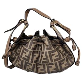 Fendi Pomodorino Mini Beuteltasche Zucca Braun