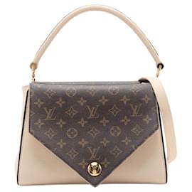 Borsa Louis Vuitton Double V in pelle di vitello e tela Monogram