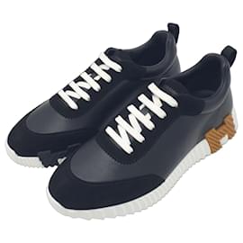 Hermès Bouncing Sneaker in pelle di vitello e scamosciato