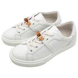Hermès Sneaker in pelle Day, Blanc, 37, Pelle di vitello, Fibbia Rosegold