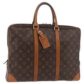 LOUIS VUITTON Monogram Porte Documents Voyage Business Bag M53361 Auth BA12556