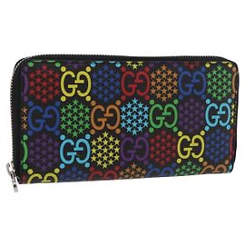Cartera larga GUCCI GG Psychedelic Multicolor 601079 Auth 179591V