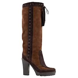 Bottes marron - Yves Saint Laurent
