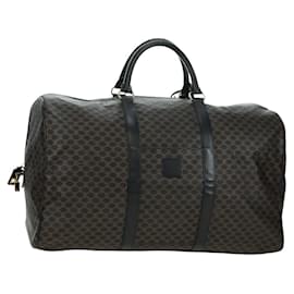 Céline Borsa Boston CELINE in tela Macadam PVC Pelle Nera Oro Autentica am11585V