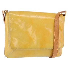 LOUIS VUITTON Monogram Vernis Thompson Street Bag Gris M91008 LV Auth hk3758