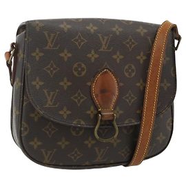 LOUIS VUITTON Bolsa de Ombro Monogram Saint Cloud GM M51242 LV Auth ep14600