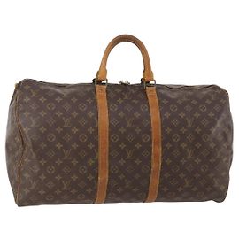 LOUIS VUITTON Bolso Boston Monogram Keepall 55 M41424 LV Auth bs34503