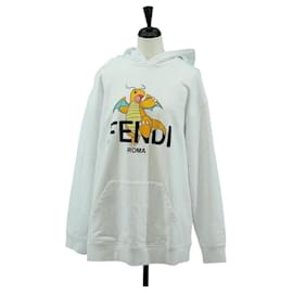 FENDI FENDI x FRGMT x POKMON Kairyu Cotton Hoodie XS White Auth am11639SM - Fendi