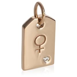 Tiffany & Co. Rose Gold Diamond Mini Tag Anhänger