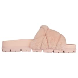 Prada Shearling Slides Orchidea Pink Damen EU 37 / US 7