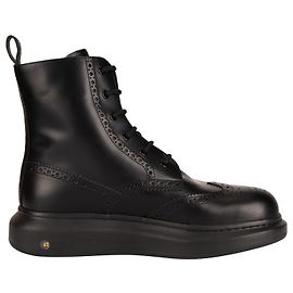 Stivaletto Brogue Ibrido Alexander McQueen in pelle nera da uomo EU 42