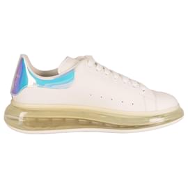 Sneakers Alexander McQueen Oversized con suola trasparente in pelle Bianco Uomo EU 45 - Alexander Mcqueen
