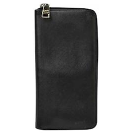 Prada Black Leather Long Wallet