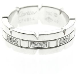 Anel Cartier Tank Française com meio diamante