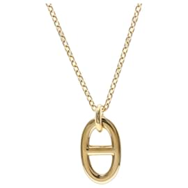 Hermes Chaine d'Ancre Pink Gold Pendant Necklace - Hermès