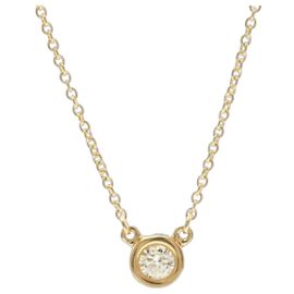 Tiffany & Co Collana con pendente Tiffany in oro rosa 18K e diamanti