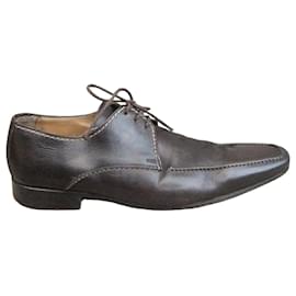Derbies Yves Saint Laurent Rive Gauche en cuir marron
