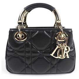 2way Handtasche Christian Dior Lady 95.22 aus Lammleder
