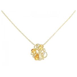 Autre Marque Collana in oro giallo Au750, citrino e diamante