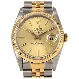 Rolex Datejust Acciaio Inossidabile Oro Giallo Automatico