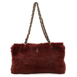 Chanel Coco Mark Lapin Schultertasche aus Leder