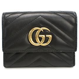 Gucci Tri-fold Wallet in Schwarz