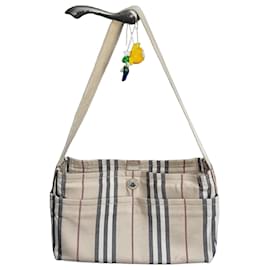 Borsa a tracolla Burberry Haymarket Check