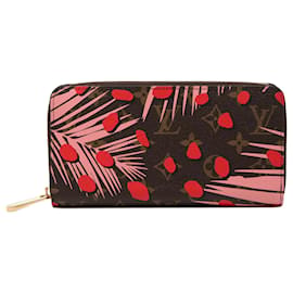 Portafoglio Zippy Louis Vuitton Marrone Monogram Jungle Dots