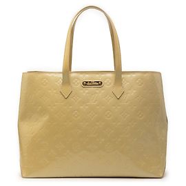Louis Vuitton Yellow Monogram Vernis Wilshire MM