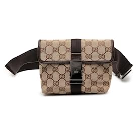 Borsa a tracolla Gucci in tela GG beige