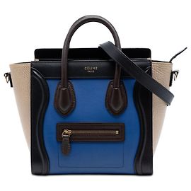 Céline Borsa Tote Celine Blue Nano Tricolor in pelle
