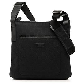 Borsa a tracolla Gucci Black GG Canvas