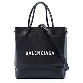 Tote in pelle nera Balenciaga XXS
