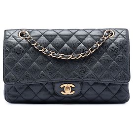 Chanel Black Medium Classic Caviar Double Flap